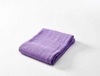 BabyDan Háčkovaná deka do kočárku fialová