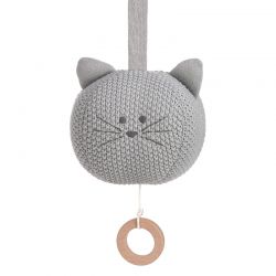 Lässig Hudební hračka Knitted Musical Little Chums cat