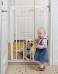 BabyDan Vysoká zábrana Premier PET GATE 73-80 cm bílá
