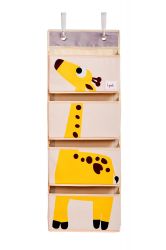 3 SPROUTS Závěsný organizér Giraffe Yellow