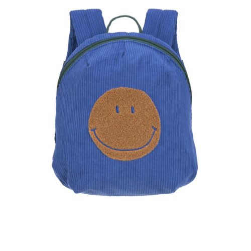 Lässig Dětský batůžek Tiny Backpack Cord Little Gang Smile blue