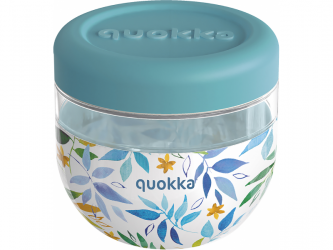 Quokka Plastová nádoba na jídlo Bubble Watercolor Leaves 770 ml