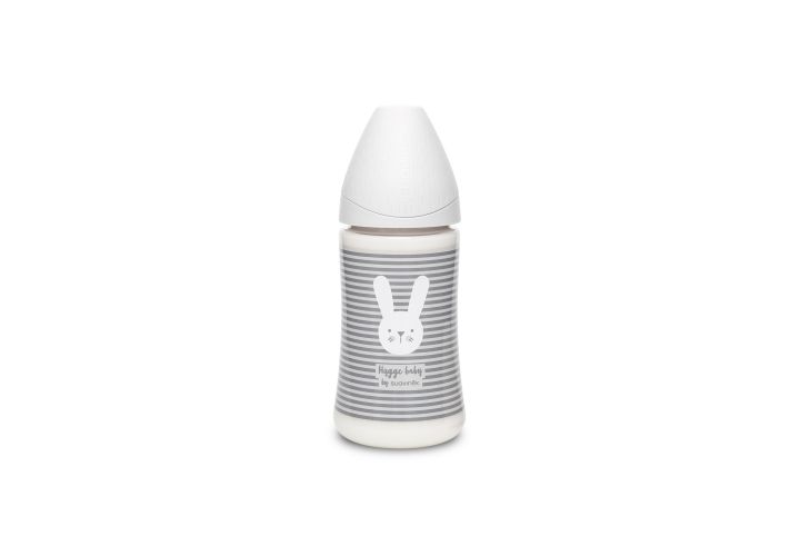 Suavinex Premium Láhev 270 ml 3P HYGGE proužky šedá