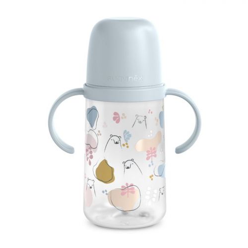 Suavinex Druhá láhev s oušky BEAR 270 ml modrá