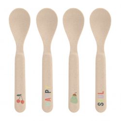 Lässig Lžičky Spoon Set PP/Cellulose Happy Fruits cherry