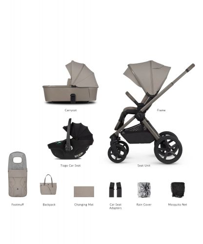 Kočárek Venicci Upline 2 Taupe + autosedačka Venicci Tiago 