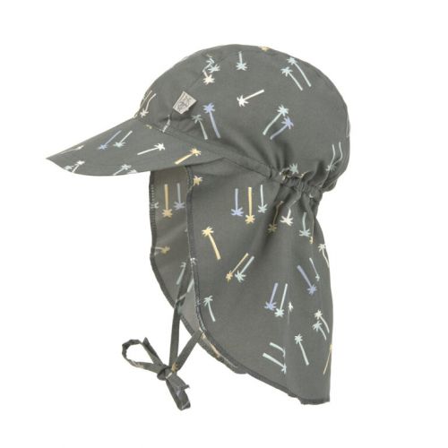Lässig Klobouček Sun Protection Flap Hat palms deep olive 07-18 mo.
