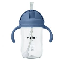 MININOR Lahev s brčkem Tritan 330 ml Blue Whale