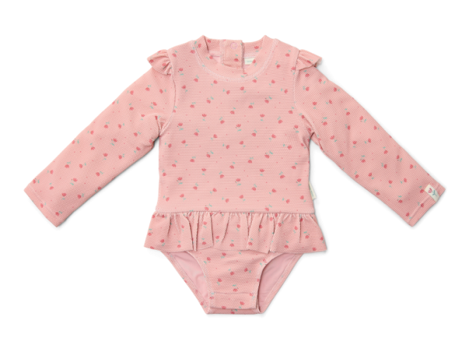 Little Dutch Plavky dlouhý rukáv Sunny Flowers Blush vel. 74/80