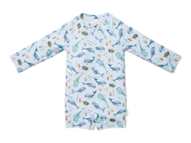 Little Dutch Plavky dlouhý rukáv Ocean Sea Life vel. 74/80