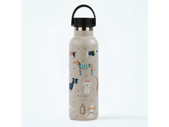 Runbott Termoláhev 600 ml Dogs Taupe