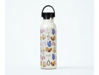 Runbott Termoláhev 600 ml Cats White