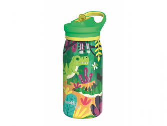 Quokka Nerezová termoláhev s pítkem Pop Kids Dinosaurus Jungle 445 ml