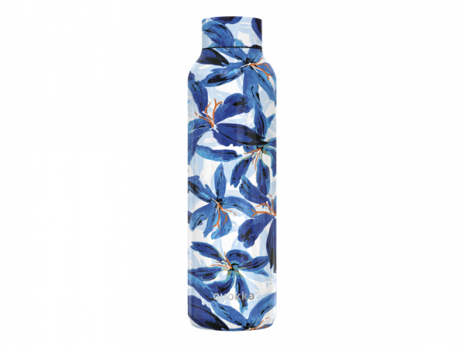 Quokka Nerezová termoláhev Solid Blue Hibiscus 630 ml