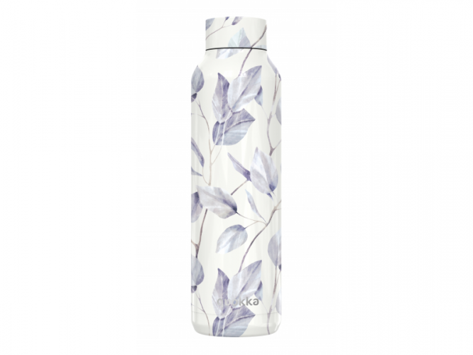 Quokka Nerezová termoláhev Solid Grey Bouquet 630 ml