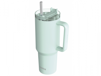 Quokka Nerezový termohrnek s brčkem Stream Turquoise 1200 ml