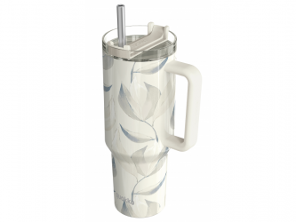 Quokka Nerezový termohrnek s brčkem Stream Cotton 1200 ml