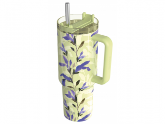 Quokka Nerezový termohrnek s brčkem Stream Matcha 1200 ml