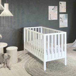 NANNA Postýlka Ivy 120 x 60 cm White