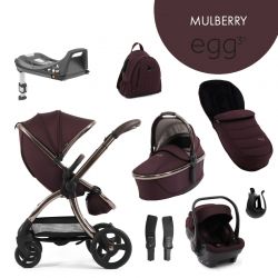 Kočárek BabyStyle Egg3 set 8 v 1 Mulberry 2025