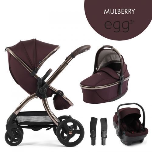 Kočárek BabyStyle Egg3 set 4 v 1 Mulberry 2025