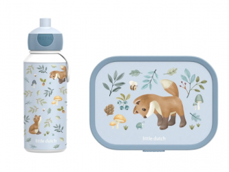 Little Dutch Svačinový set (láhev 400ml+box) Forest Friends