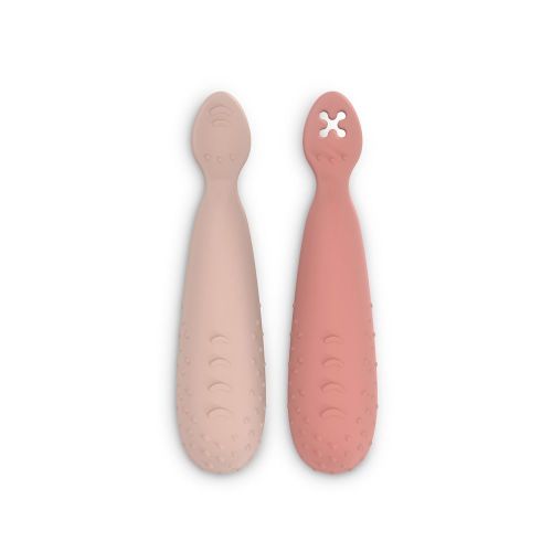 Suavinex Lžičky na učení COLOUR ESSENCE růžové
