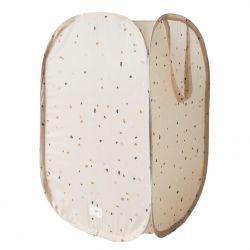 3 SPROUTS Skládací úložný koš Recycled Terrazzo Beige