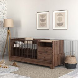 Faktum Kombi postýlka Nest Walnut 70x120