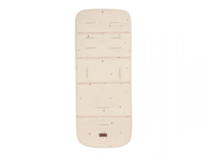 KikkaBoo Sedací podložka do kočárku Garden Beige