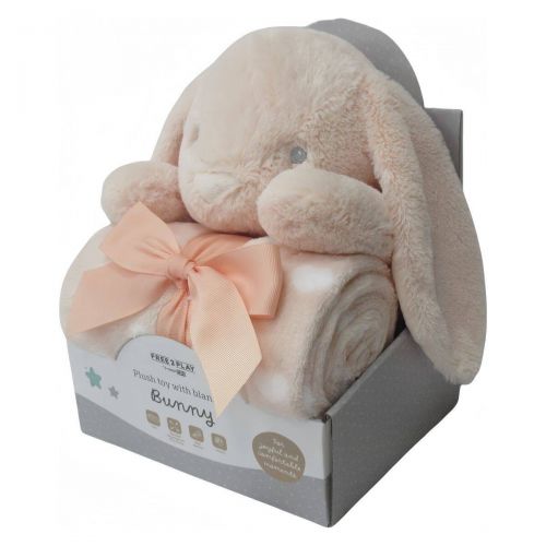 FREEON Free2Play Plyšová hračka s dekou Bunny Peach