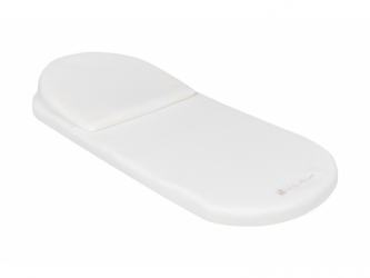 Matrace do kočárku z paměťové pěny s polštářkem 75x30 cm Airknit White