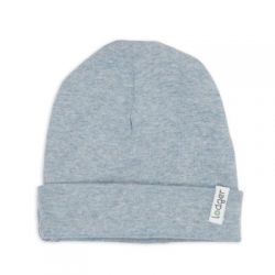 LODGER Čepice Melange Blue Fogg vel. 0 - 6 měsíců