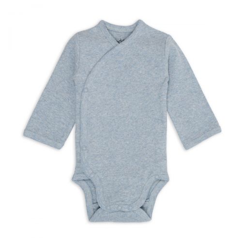 LODGER Body s dlouhým rukávem Melange Blue Fogg vel. 74