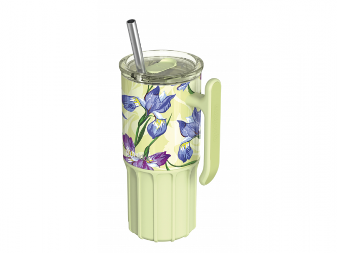 Quokka Nerezový termohrnek s brčkem Umi Green Tea 720 ml
