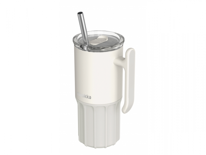 Quokka Nerezový termohrnek s brčkem Umi Ivory 720 ml