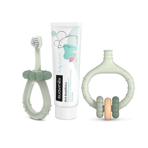 Suavinex Sada pro ústní hygienu zelená