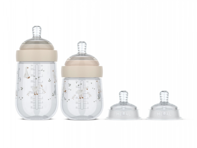 Kojenecké láhve 165 ml + 240 ml + 2 savičky Husa