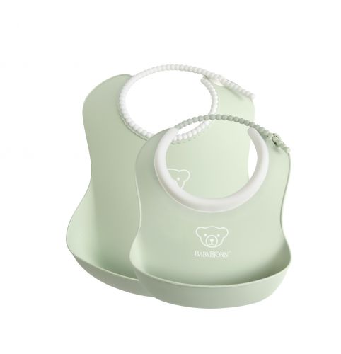 Babybjorn set bryndáků 2 ks velký a malý pudrově zelený