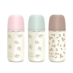 SUAVINEX | Láhev sklo POETRY 240 ml fyziologická SX PRO +3 MF