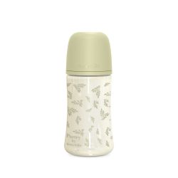 Suavinex Kojenecká láhev POETRY 270ml fyziol. průtok M zelená