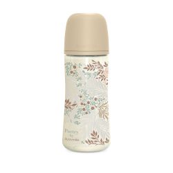 Suavinex Kojenecká láhev POETRY 360ml fyziol. průtok L krémová