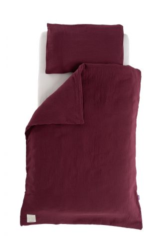 TRÄUMELAND povlečení Musselin 100/135 + 40/60 Beerenrot