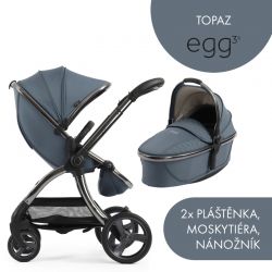 Kočárek BabyStyle Egg3 set 2 v 1 Topaz 2025