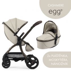 Kočárek BabyStyle Egg3 set 2 v 1 Cashmere 2025