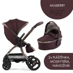 Kočárek BabyStyle Egg3 set 2 v 1 Mulberry 2025