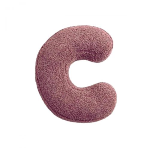 MEALINI Plyšové písmeno Růžové C