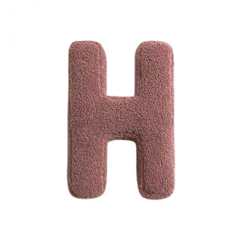 MEALINI Plyšové písmeno Růžové H