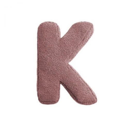 MEALINI Plyšové písmeno Růžové K