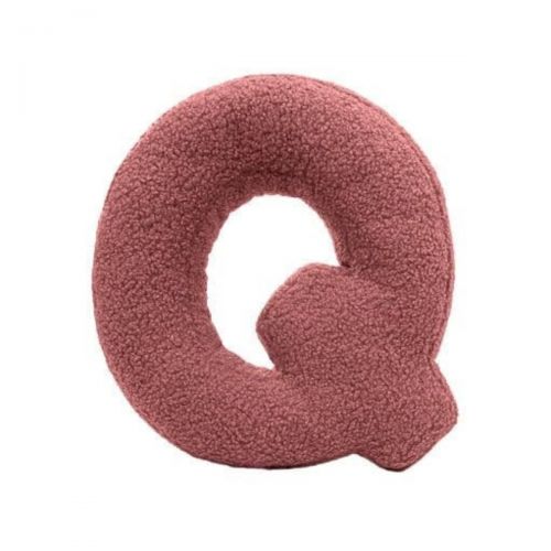 MEALINI Plyšové písmeno Růžové Q